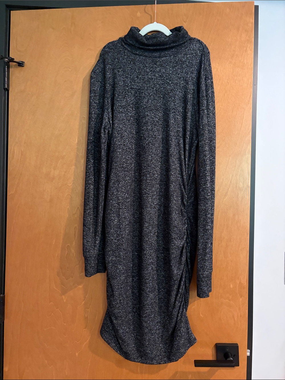 Athleta Charcoal Gray Turtleneck Long Sleeve Dress